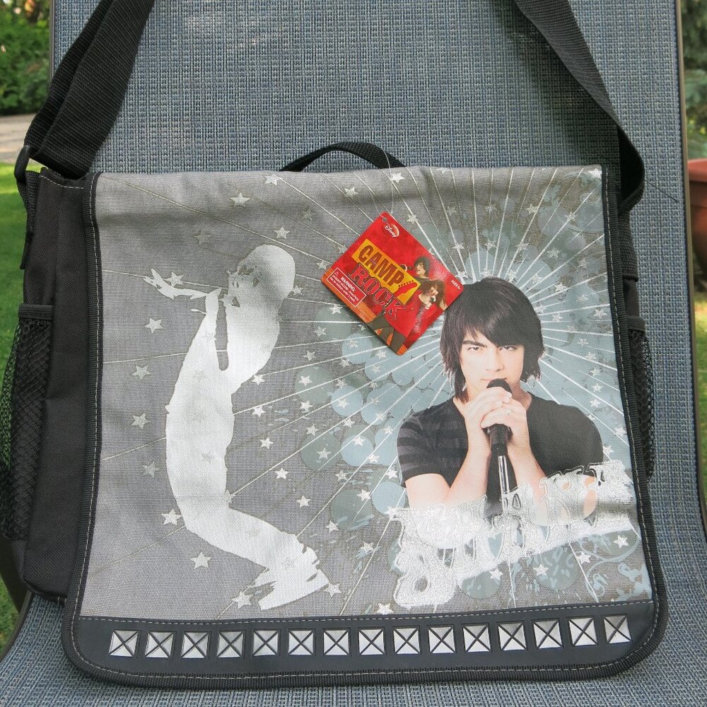 Disney Shane Camp Rock Canvas Messenger Tablet Small Laptop Shoulder Bag  NWT